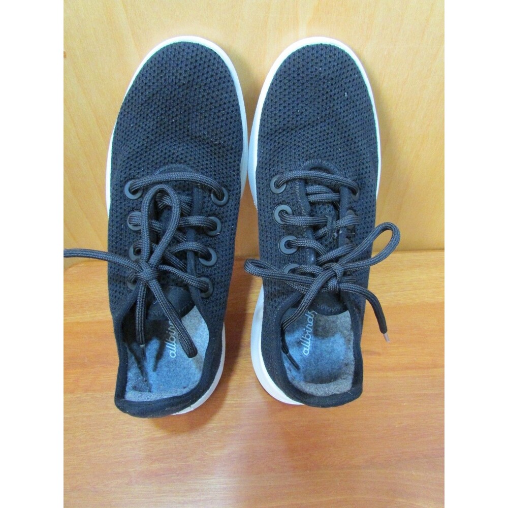 Allbirds SuperLight Tree Runners Shoes Womens 9  Black Low Top Athletic Sneakers